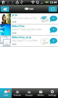 Yak Messenger android App screenshot 4